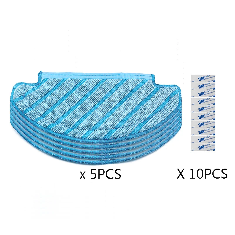 5 PCS vacuum cleaner mop cleaning cloths for Ecovacs Deebot T8 AIVI T8 MAX vacuum cleaner accessories replacement cloth parts