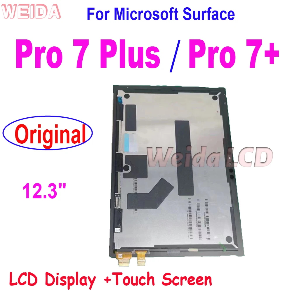 Imagem -03 - Montagem do Digitador de Ecrã Tátil Lcd 12.3 Microsoft Surface Pro Surface Pro Plus 1960 1961 Original 1960