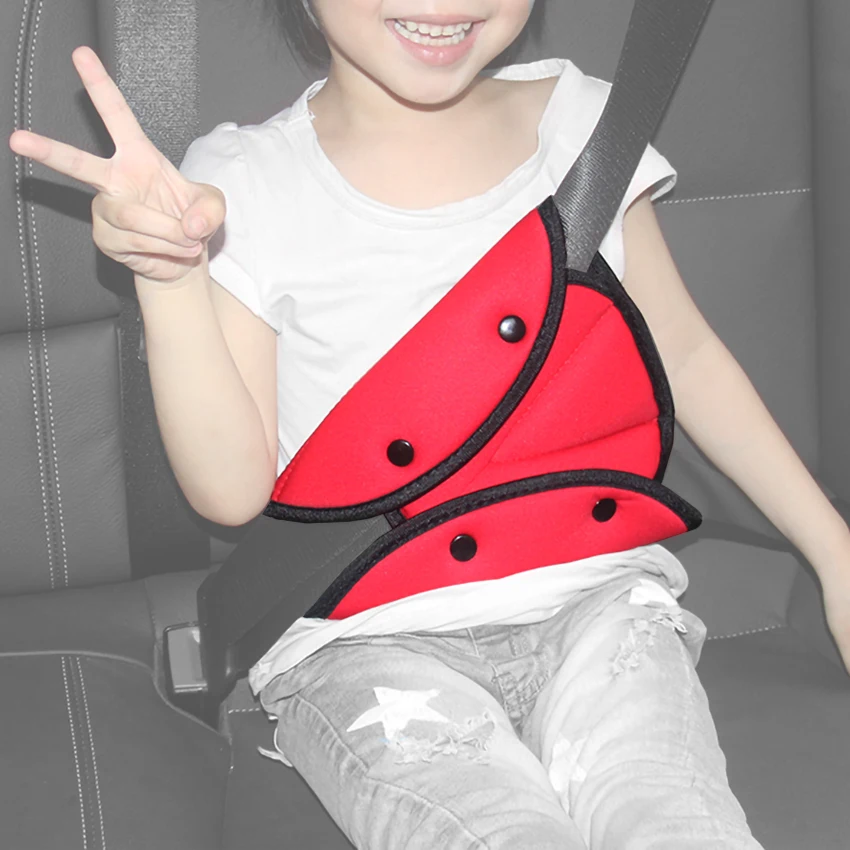 Car Safety Belt Cover Child Seat Belt Adjustment Automobile Anti-Neck Baby Shoulder Cover Seatbelt for Kids Safety