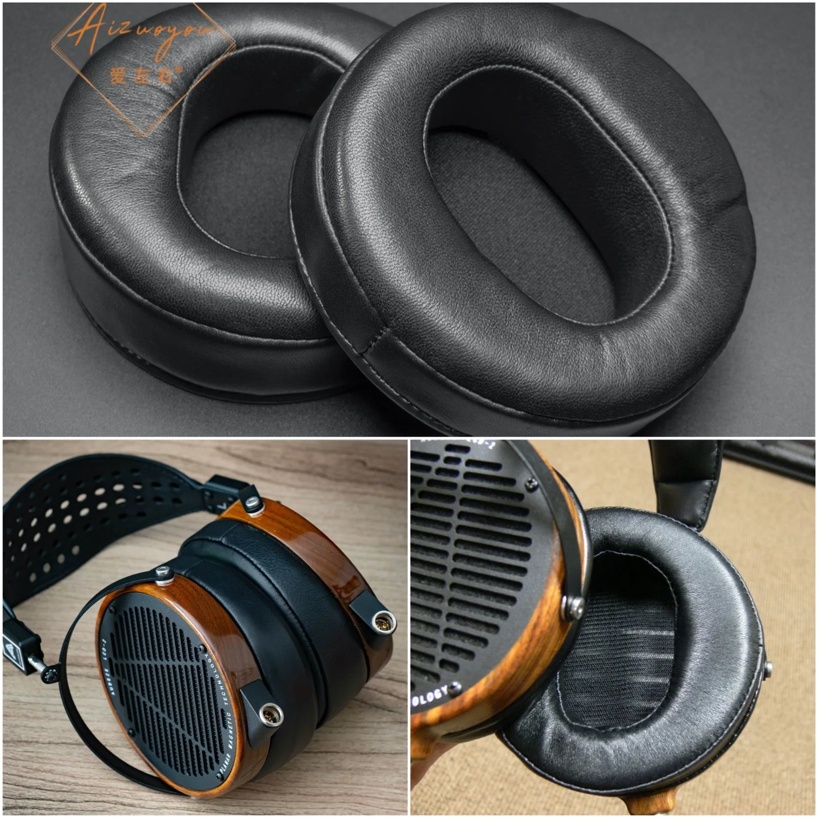 Sheepskin Ear Pads Foam Cushion For Audeze LCD2 LCD3 LCD4Z LCD-XC MX4 Headphones Not Change Sound EarPad Real Leather Lambskin