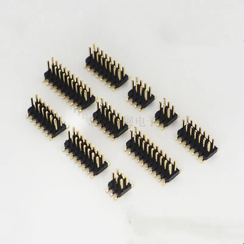 10pcs SMD SMT 2*2/3/4/5/6/7/8/9/10/12/16/20/40/ PIN double row male PIN HEADER 1.27MM PITCH Strip Connector 2X/6/8/10/20