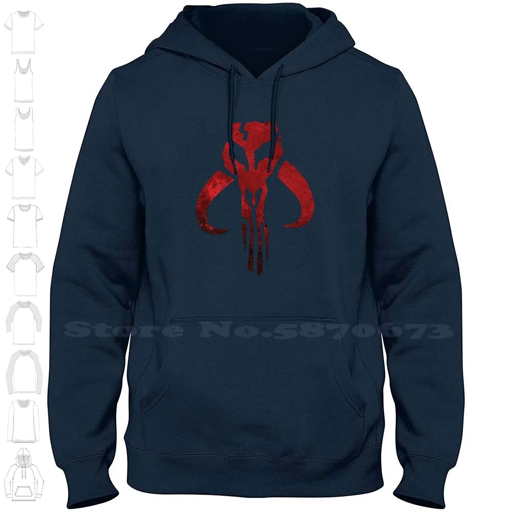 Grunge Distressed Logo 100% Cotton Hoodie T-Shirt This Is Is The Way Logo Grunge Distressed The Child Mando Grogu