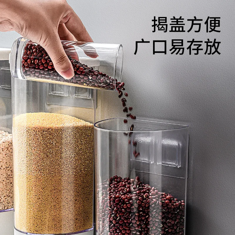 Xiaomi Youpin storage box kitchen wall-mounted storage box cereal storage tank rice bean airtight tank oatmeal airtight tank