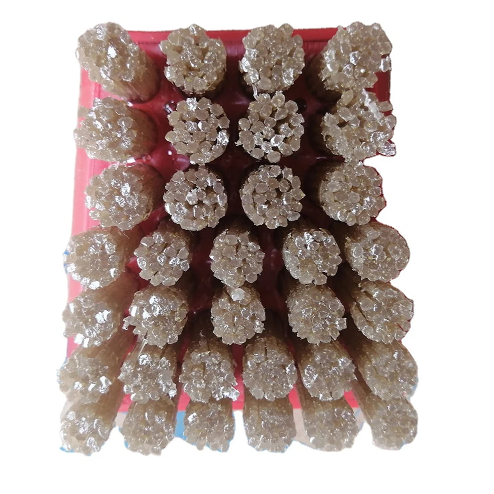 Escova abrasiva de diamante de 4 polegadas para polir granito e limpar quartzo de pedra de mármore