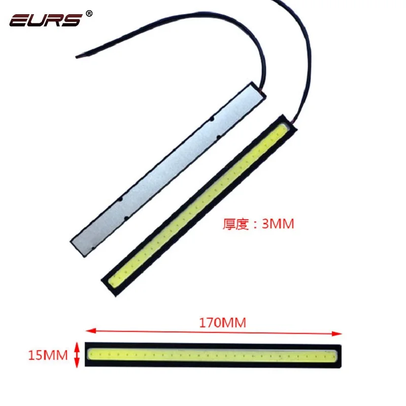 1PCS 17CM LED COB Bulb DRL Car Styling Strip Waterproof COB LED Working Light Driving Daytime running Light 12V External Lights