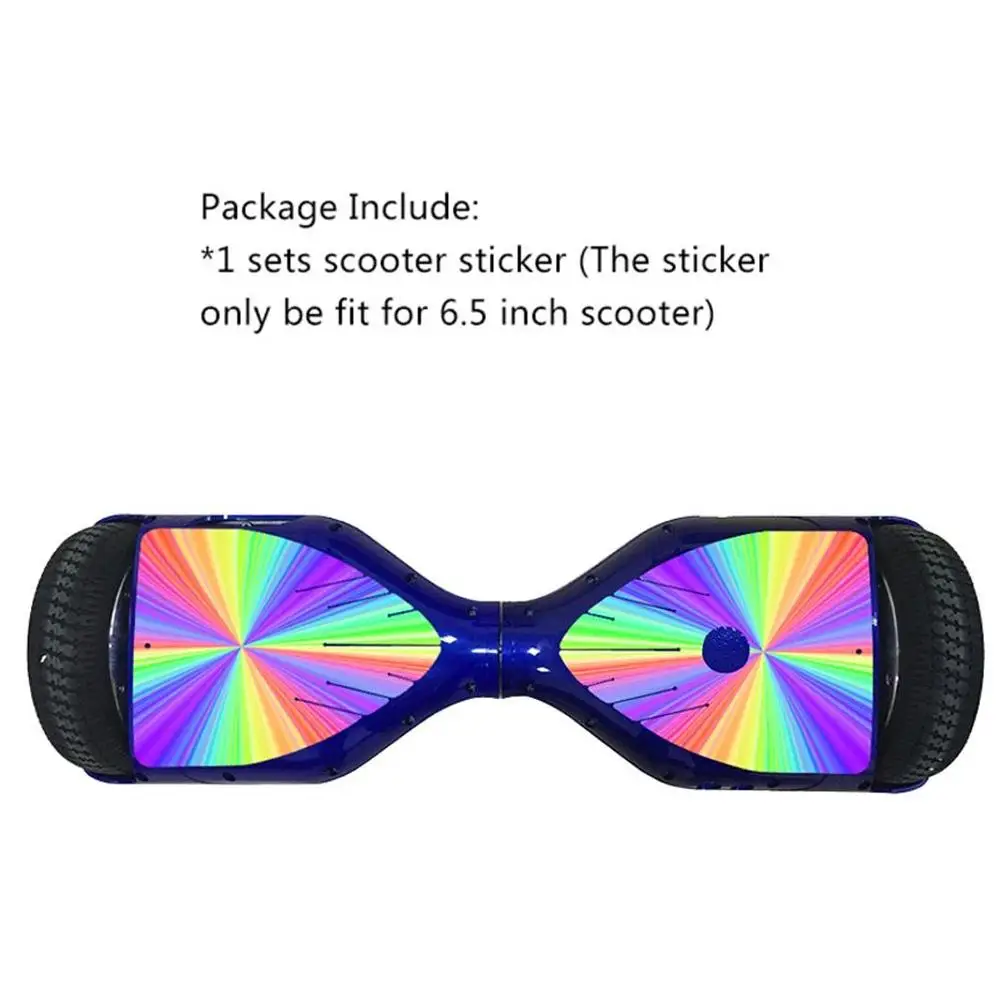 6.5 inch Electric Scooter Sticker Hoverboard Gyroscooter Sticker Two Wheel Flanges Self Balancing Hover Board Skateboard Sticker