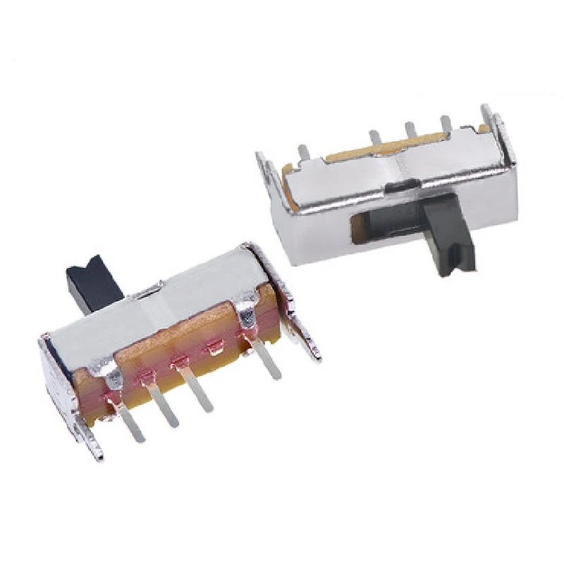 10ชิ้น SS13D07 saklar TOGGLE สวิทช์สไลด์ขนาดเล็ก SS-13D07 4Pin