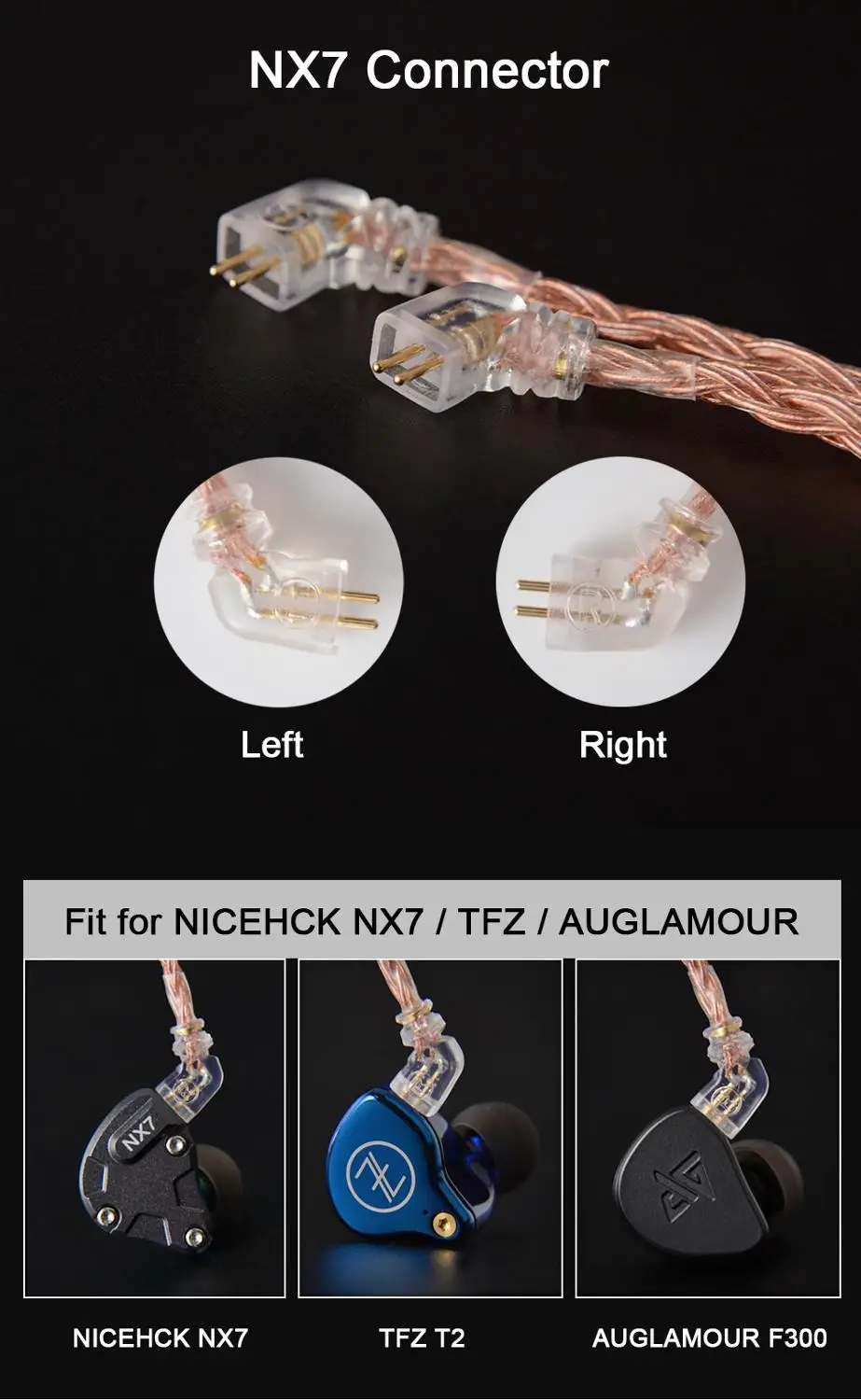 NiceHCK C16-3 Cable de cobre de alta pureza de 16 núcleos 3,5/2,5/4,4mm conector MMCX/2 pines/QDC para KZCCATRN TFZ QDC DB3 NX7MK4 DB-03