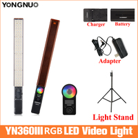 YONGNUO YN360III YN360 III RGB Handheld Ice Stick LED Video Light 3200k to 5500k Led Video Light controlled by Phone App