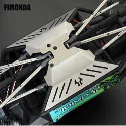 Chassis Stainless Steel Skid Plate Armor Front Rear Axle Differential Protector for 1/10 RC Crawler Axial Capra 1.9 UTB AXI03004