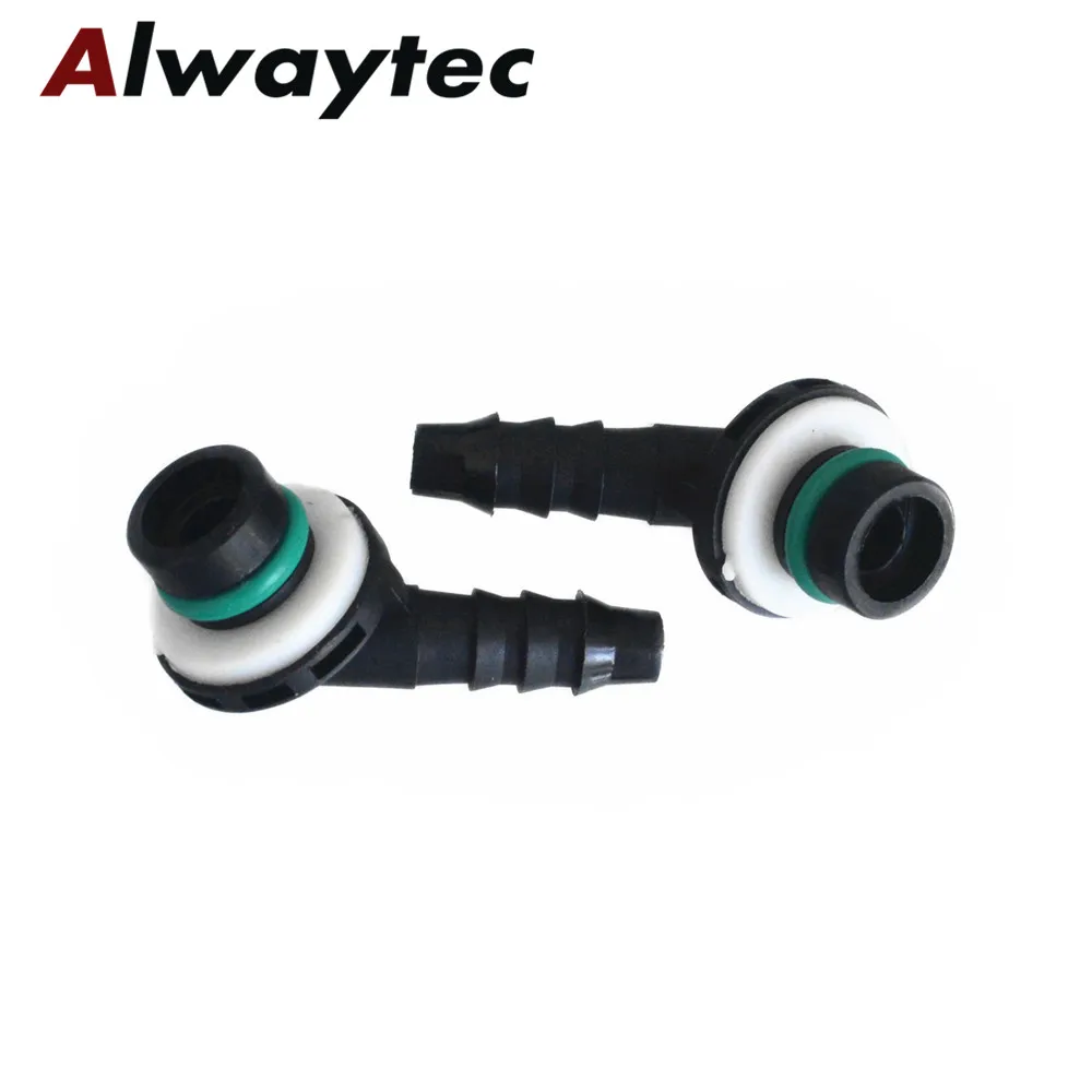 EVGATSAUTO Plastica nera 8mm Car Gas Carburante Linea in linea Tubo flessibile Tubo Connettore rapido Connettore Kit EVGATSAUTO Plastica nera 8mm Car Gas Carburante Linea in linea Tubo flessibile Tubo Connettore rapido Connettore Kit
