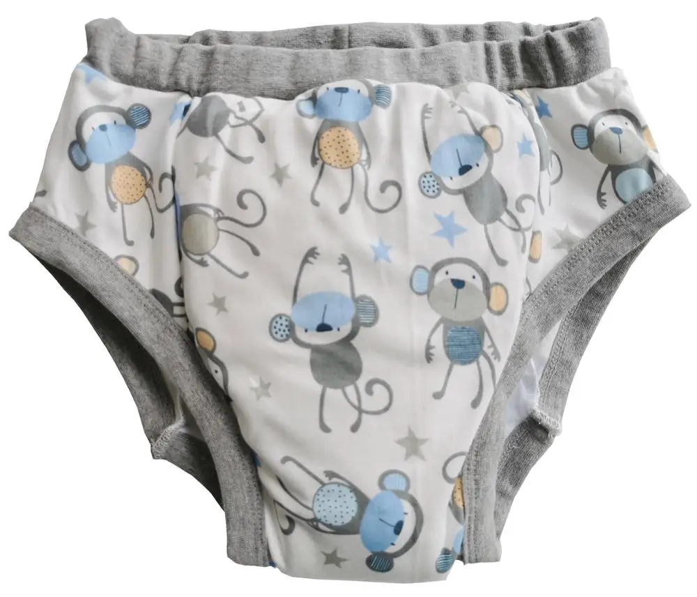 Adult printed monkey trainning pants/Adult baby brief with padding inside/ABDL trainning pants/adult trainning pant/abdl pant