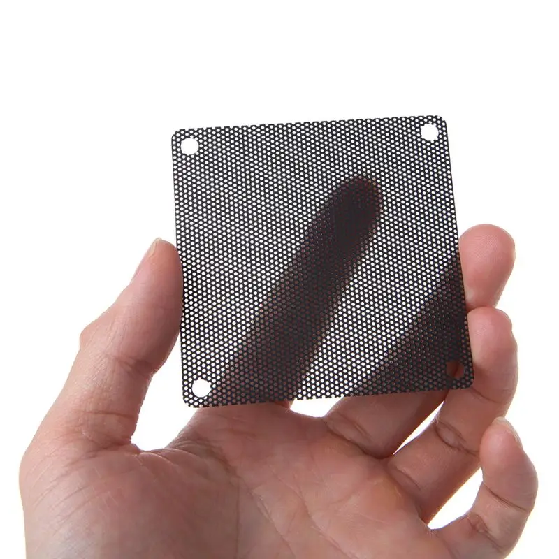 5PCS PVC Fan Dust Filter PC Dustproof Case Cuttable Computer 70mm Mesh Black