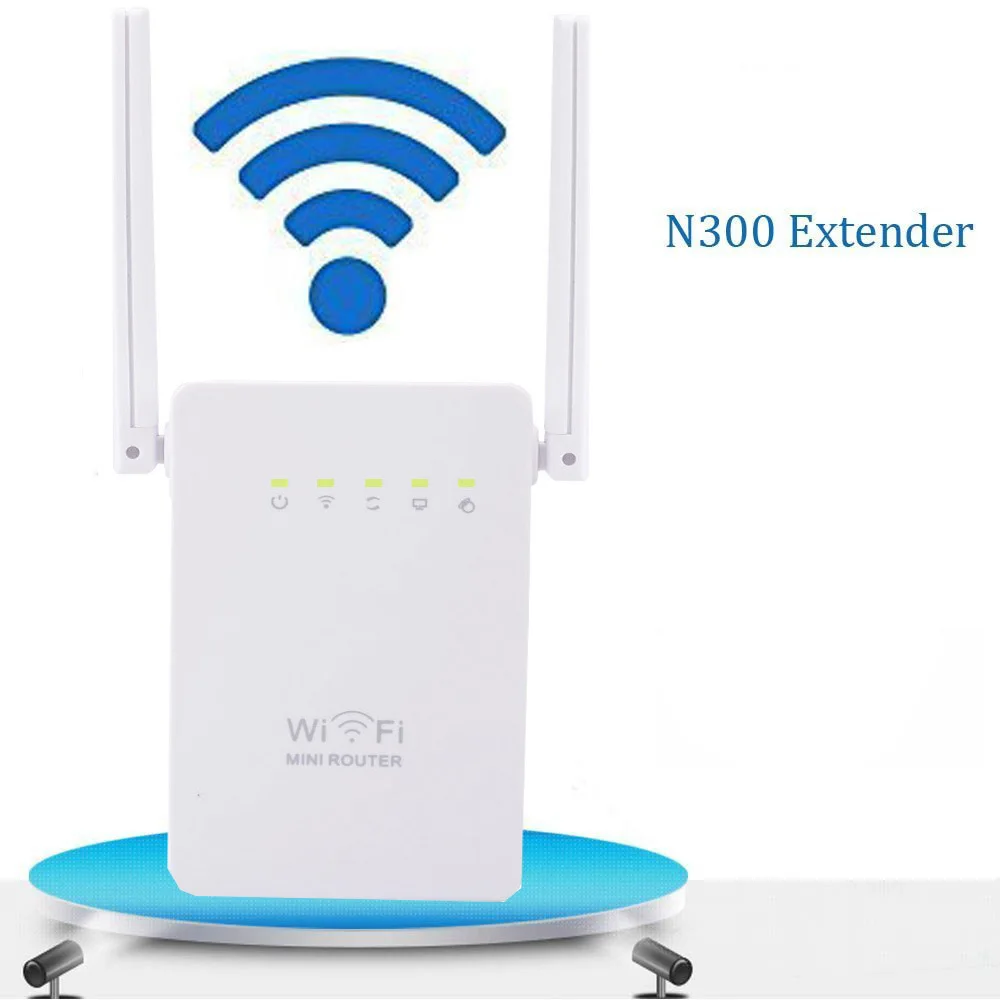 The New Dual-antenna Dual-port WIFI Repeater Home Office Signal Wireless Amplifier for 300M Wireless Repeaters.