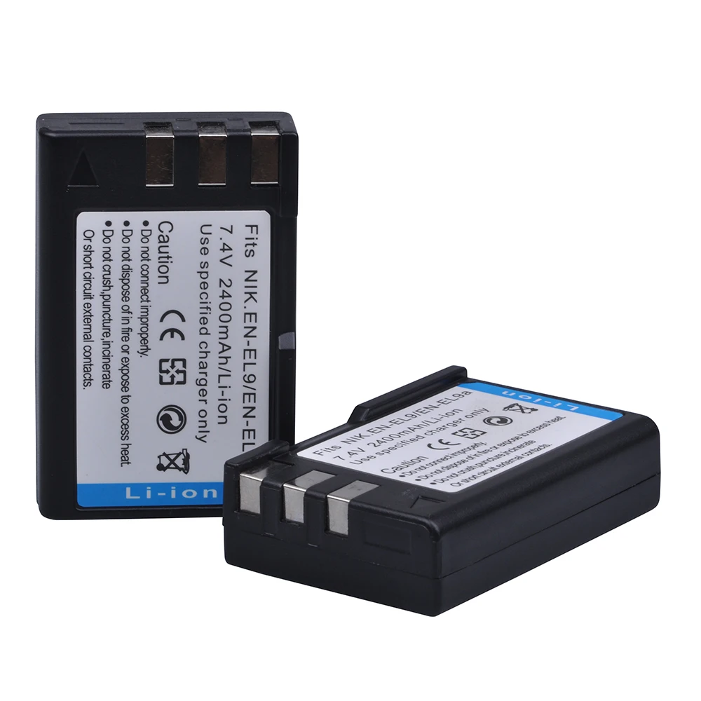 Dual charger Replace for MH-23 / EN-EL9 EL9a Battery Compatible with Nikon D40 D40x D60 D3000 D5000 Digital SLR Camera