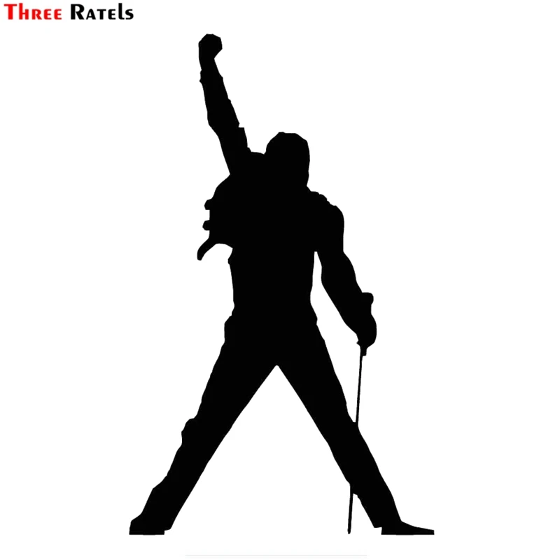 Three Ratels FTZ-202# 20x12.2cm Freddie Mercury Vinyl Decal Car Window Wall Sticker Bohemian Rhapsody QUEEN