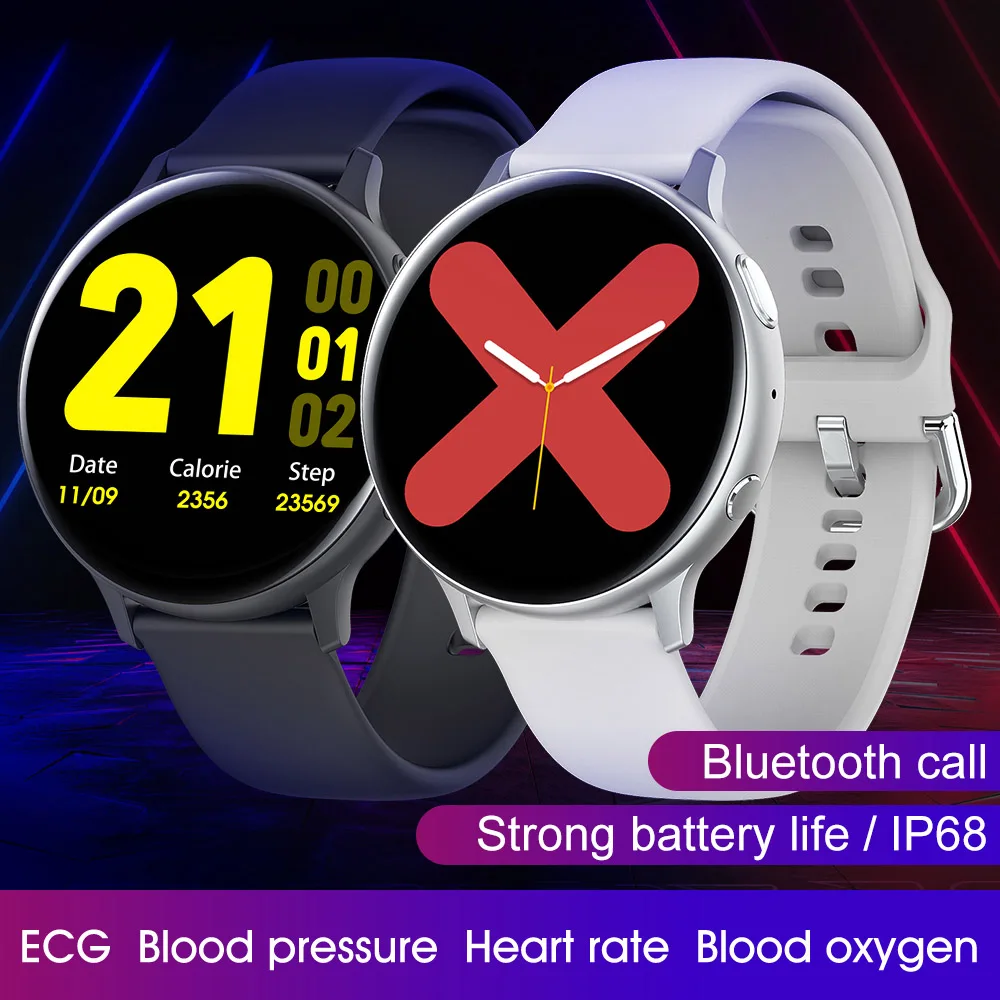 2020 S2 ekg Ppg inteligentny zegarek mężczyźni kobiety Bluetooth zadzwoń IP68 wodoodporny tętno sport Smartwatch dla androida IOS zegarek do Fitness