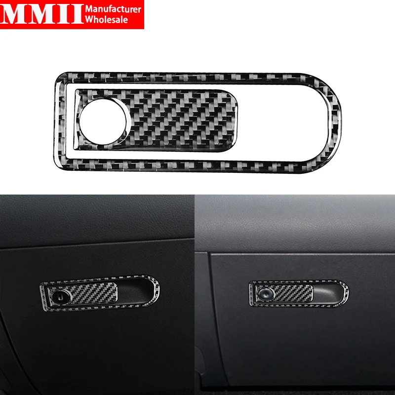 

For Mercedes Benz 2019 2020 GLB Carbon Fiber Car Glove Compartment Switch Panel Trim Cover Decorative Stickers Car Accessories