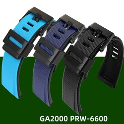 Rubber Strap For Casio G-SHOCK Octagonal GA 2000 GA-2000-1A2 PRG-650 Watchband Waterproof Bracelet Silicone Sport Wristband 24MM