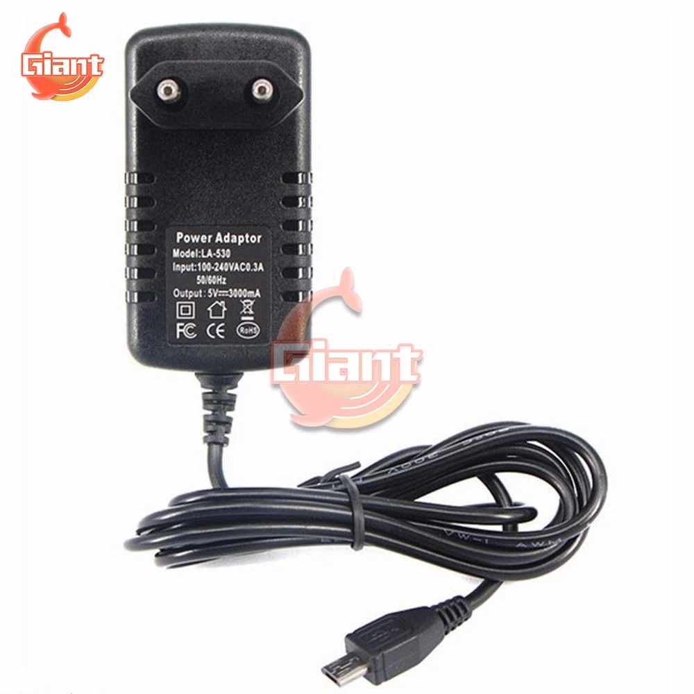 Adattatore per caricabatterie da 100V-240V ca a cc Raspberry Pi 2 alimentatore 5V 3A pulsante interruttore Micro USB adattatore di alimentazione usa vs Raspberry Pi 3