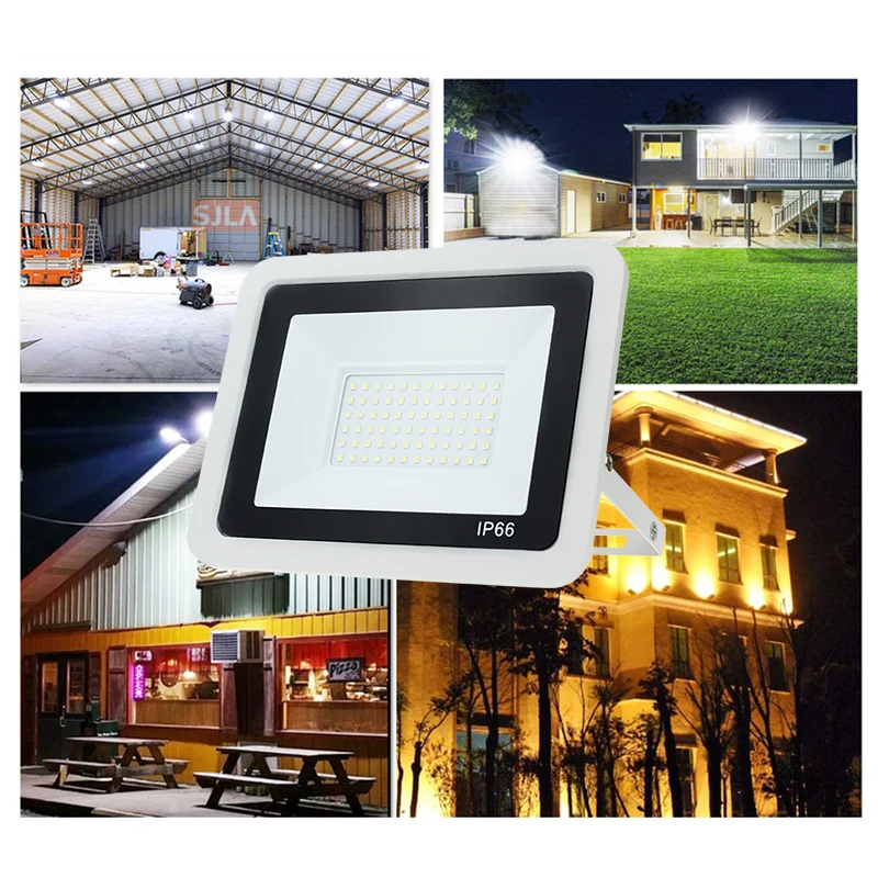 Imagem -05 - Holofote Led à Prova Dágua para Holofotes de Rua Smart ic 220v White Shell Iluminação Exterior Ip66 10w 20w 30w 50w 100w Smd 2835