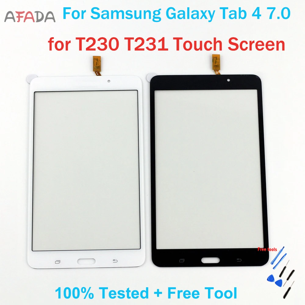 

7 дюймов для Samsung Galaxy Tab 4 7,0, T230, T231, SM-T231 T235, сенсорный экран, дигитайзер, сенсорная панель, запасные части для планшета