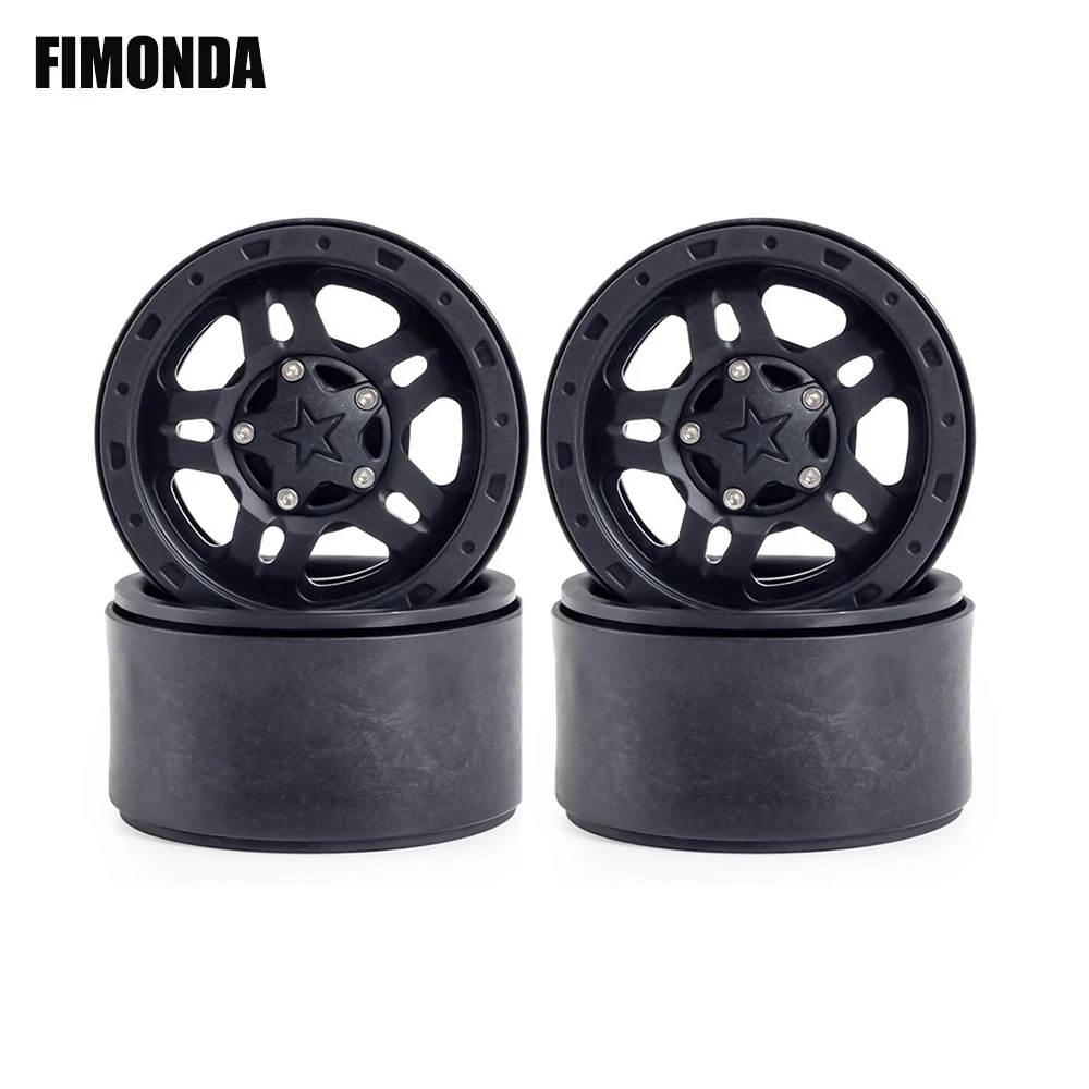 Nylon 2.2 Inch Beadlock Wheels Rim for 1/8 1/10 RC Rock Crawler Axial SCX10 Wraith YK4082 YK6101 86120 HB ZP1002 104311 KM5 CC02