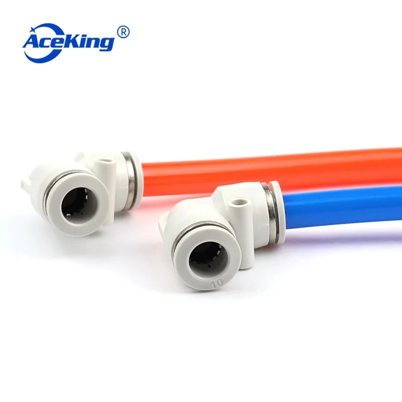 PV High quality plastic L-shaped elbow pv-4 / 6 / 8 / 10 / 12 / 14 / 16 pneumatic gas tube cylinder quick plug connector