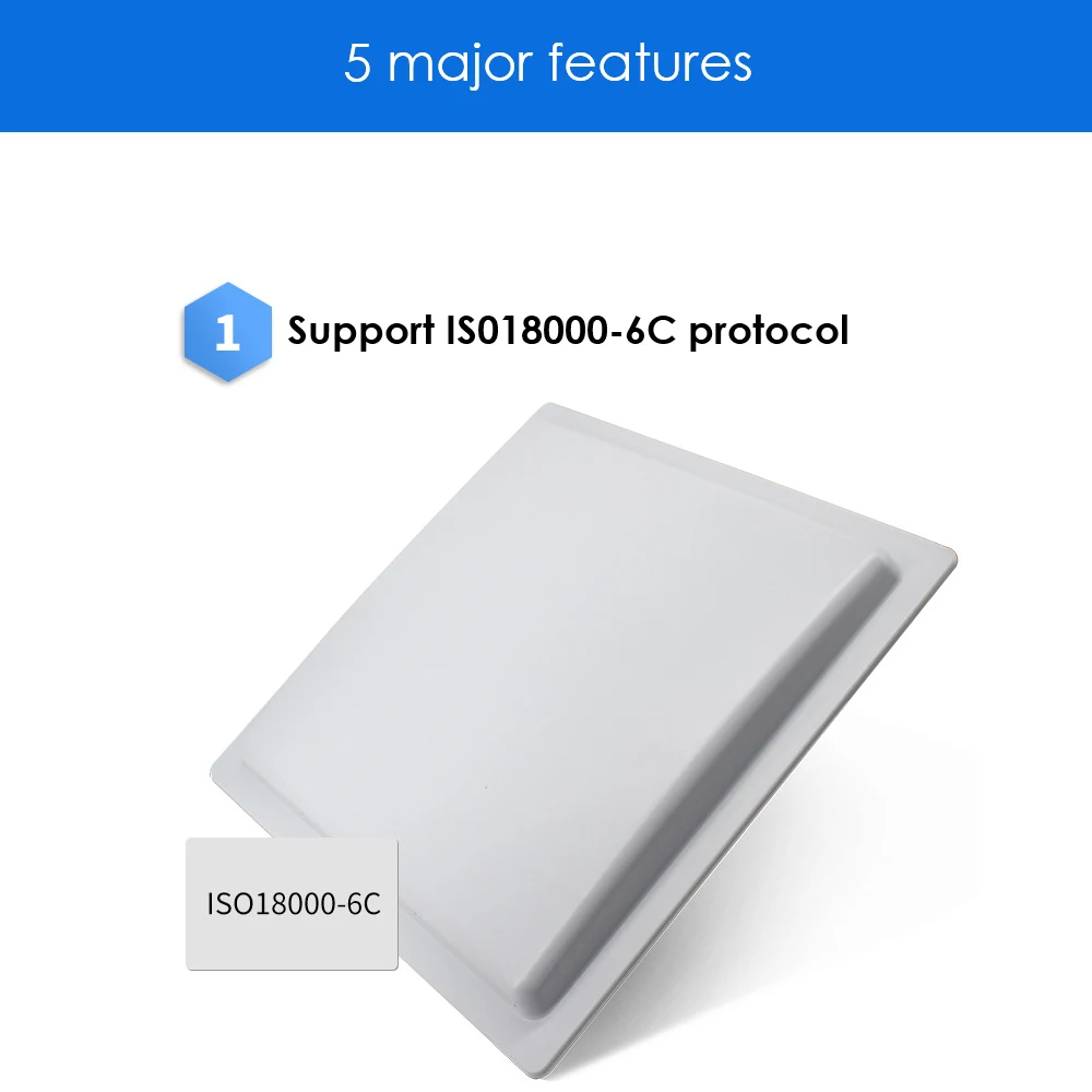 Imagem -02 - Antena 915mhz Uhf Rfid Leitor Integrado Leitor de 35m de Longo Alcance Embutido Rs232 Rs485 Tcp ip Wiegand26 34 Trig para Estacionamento de Carro 12d bi
