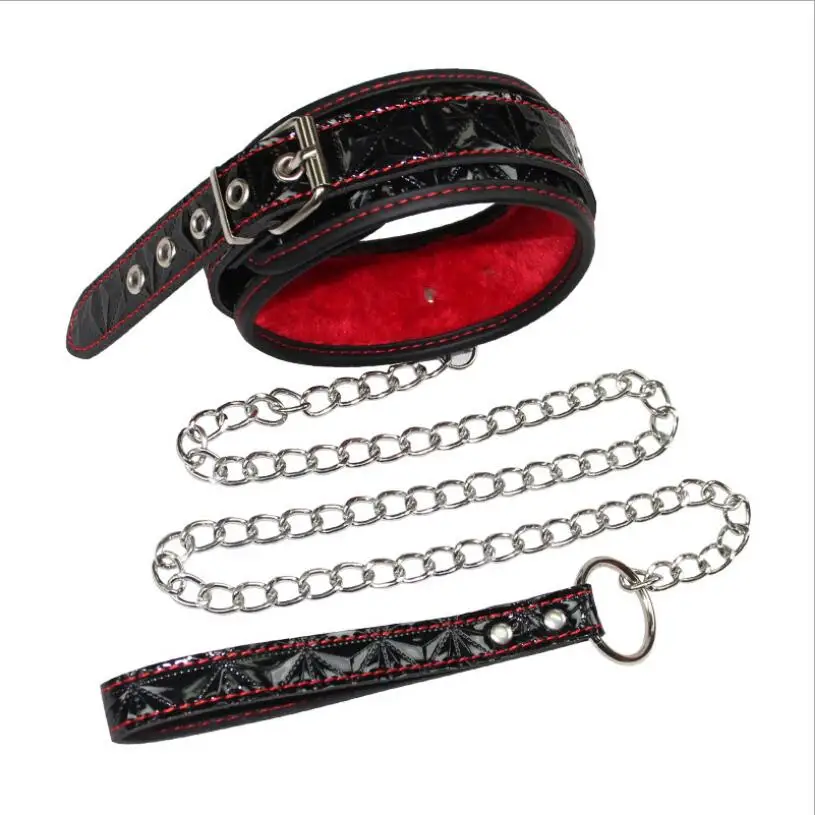 Erotic Sex Toy For Adult Level A PU Leather BDSM Sex Bondage Set Handcuffs Mask Gag Slave Collar Sex Toys for Couples S0136 view 4
