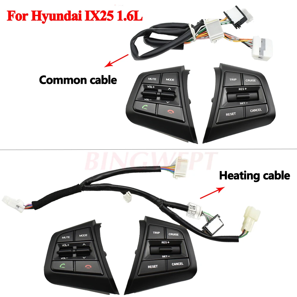 Steering Wheel Cruise Control Buttons Control Volume Switch For H yundai ix25 Creta 1.6L 2015-2019