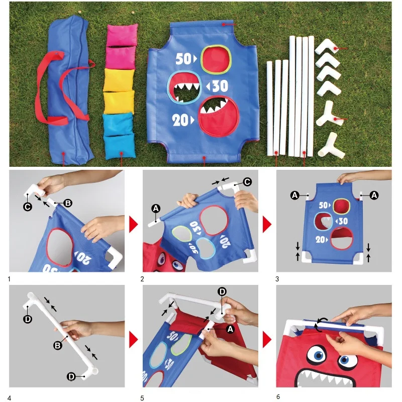 Kindergarten outdoor Sense fun sandbags throwing suit early education parent-child sports meeting multi-player toy