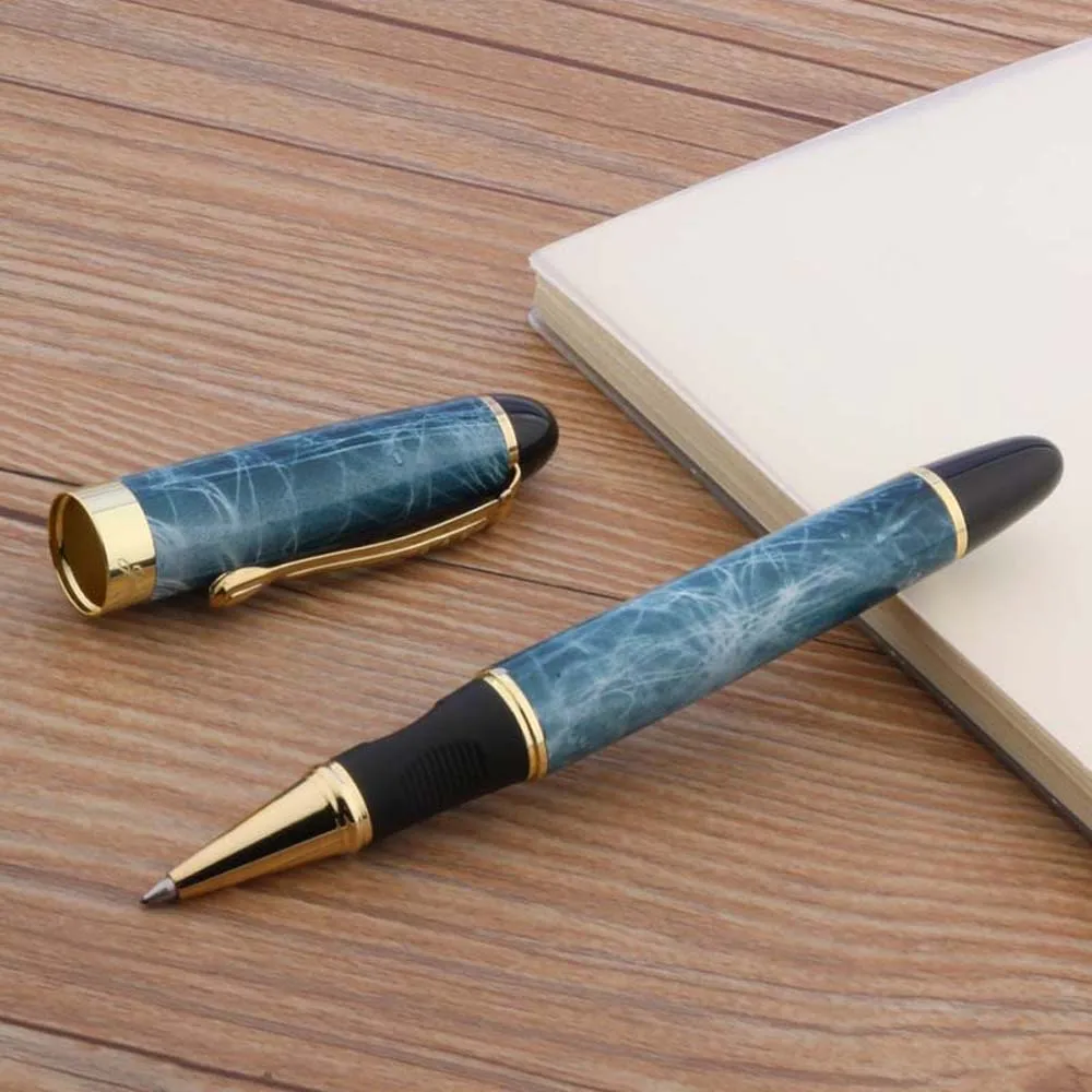 High quality brand  JINHAO X450 golden Rollerball Pen white metal gift classic Trim calligraphy signature ink pen jinhao 450
