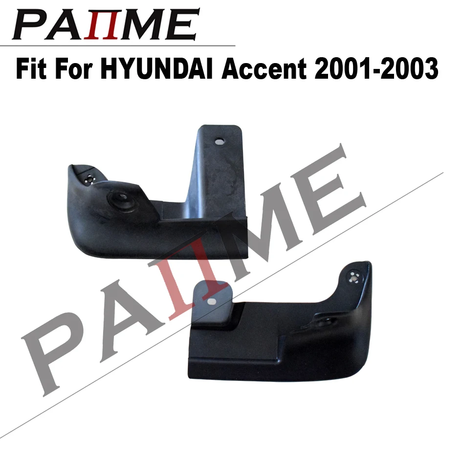 Car Automotive MudFlaps For Hyundai Accent 2001-2003 25000 4pcs/Set Molded Splash Guards Front Rear Mud Flap Mudguard YC101228