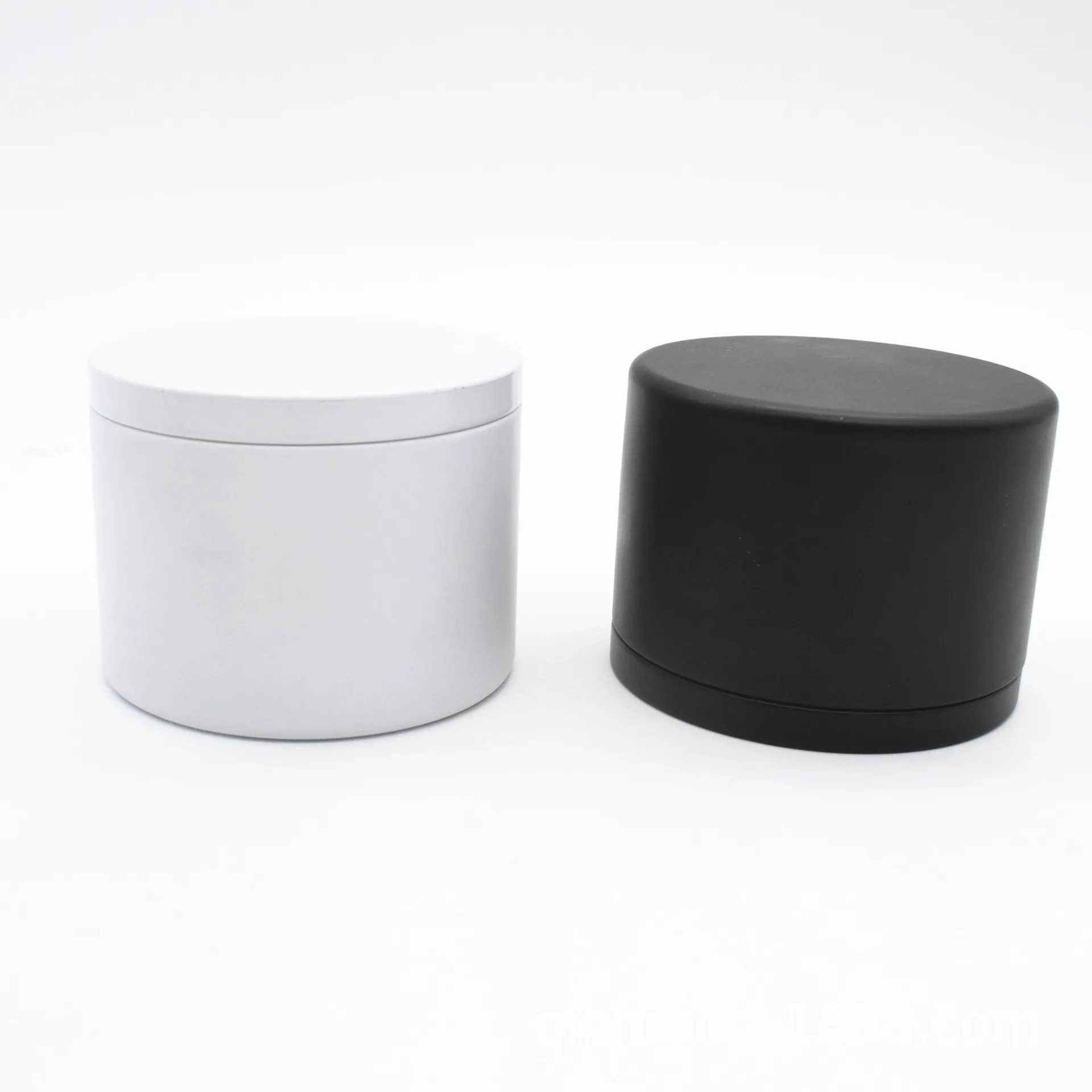 

8oz Round Metal Tin Box Candle Tin Black Aluminum Jar Storage Empty Pot Plain Screw Top Cans Cream Cosmetic Container White