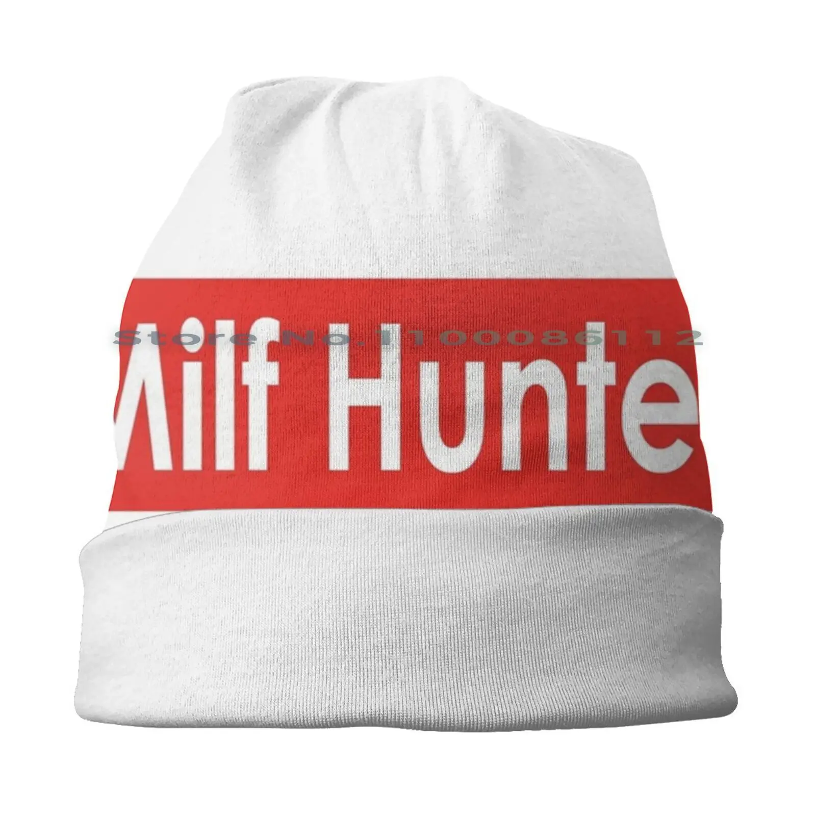 Milf Hunter Beanies Knit Hat Xxx Adult Offensive Naughty Bdsm Sexy Sarah Palin Shawn Rees Reality Kings Vpilf Dilf Ronda Theron