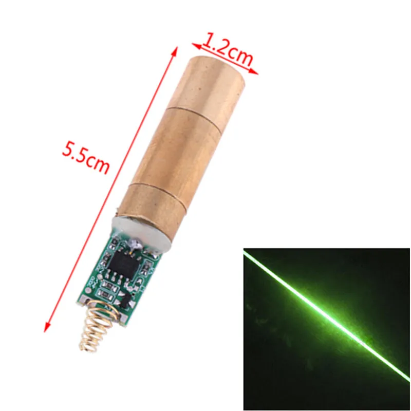 Een-Lijn Laser Module Scanner Groene Module 532nm 30 ~ 50 Mw Groene Laser Module Laserdiode Licht 1 stuks