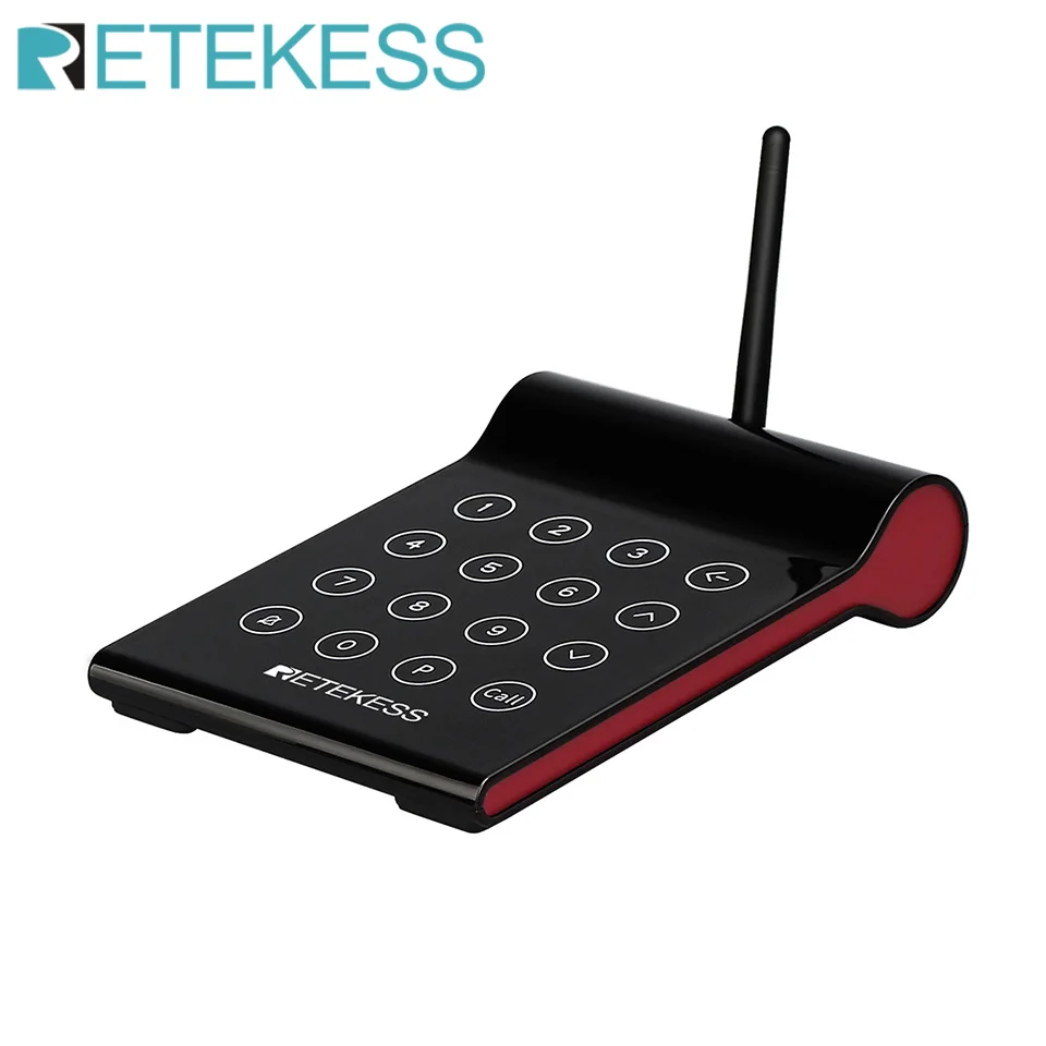 RRetekess 1Pcs Keypad Transmitter For TD164 Restaurant Pagers Wireless Calling System Cafe Bar Club Church Clinic Beauty Salon