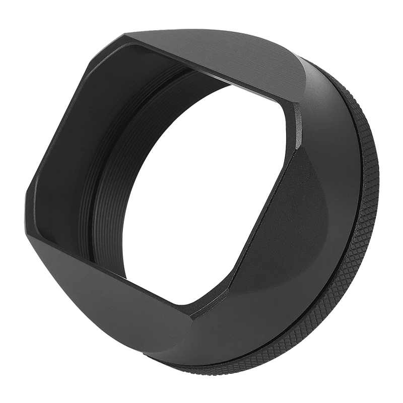 Haoge LH-X54B X100v Osłona obiektywu Aluminiowo-metalowa z pierścieniem adaptera 49 mm Do aparatu Fujifilm Fuji X100V X100Vi X100F X100S Osłona obiektywu