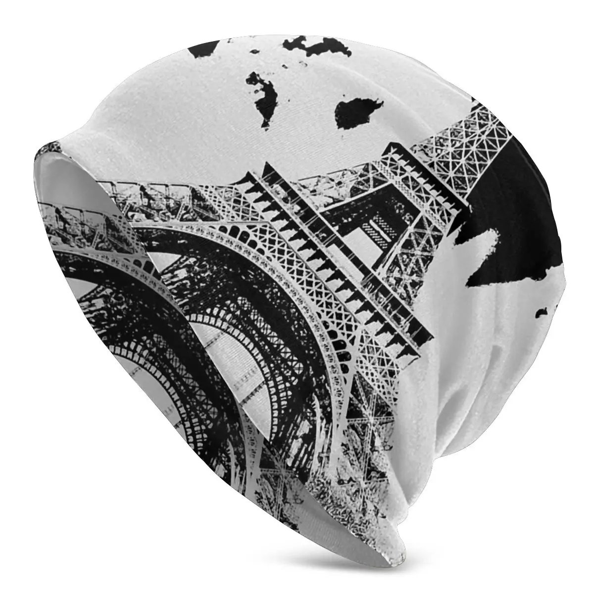 Gorros Unisex de la Torre Eiffel de París, sombrero de doble capa, transpirable, Color negro, Francia