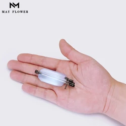 May Flower Titanium Alloy Anti Blue Light Folding Reading Glasses Mini Rimless Presbyopic Eyewear Wallet Magnifying Glasses +2