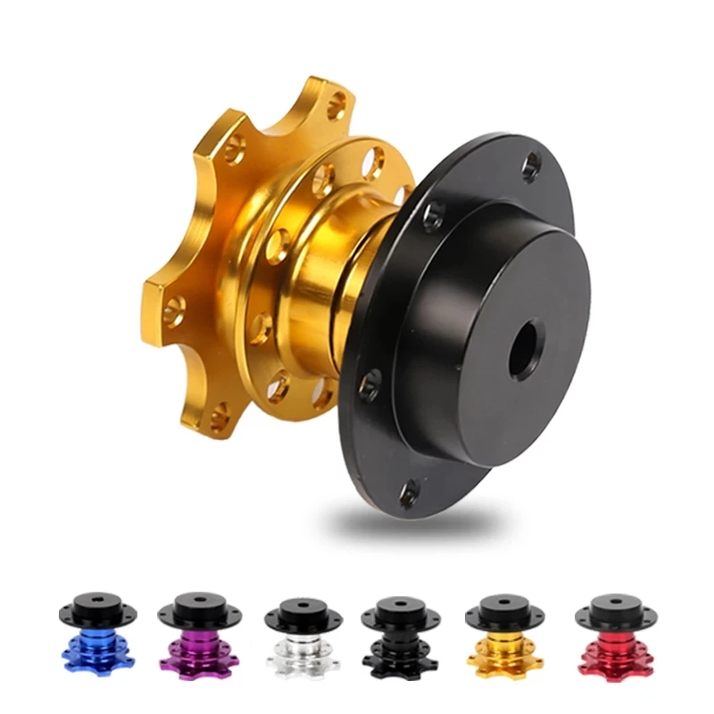 Universal Steering Wheel Quick Release Hub Boss Kit Wheel Hub Adapter 6 Hole