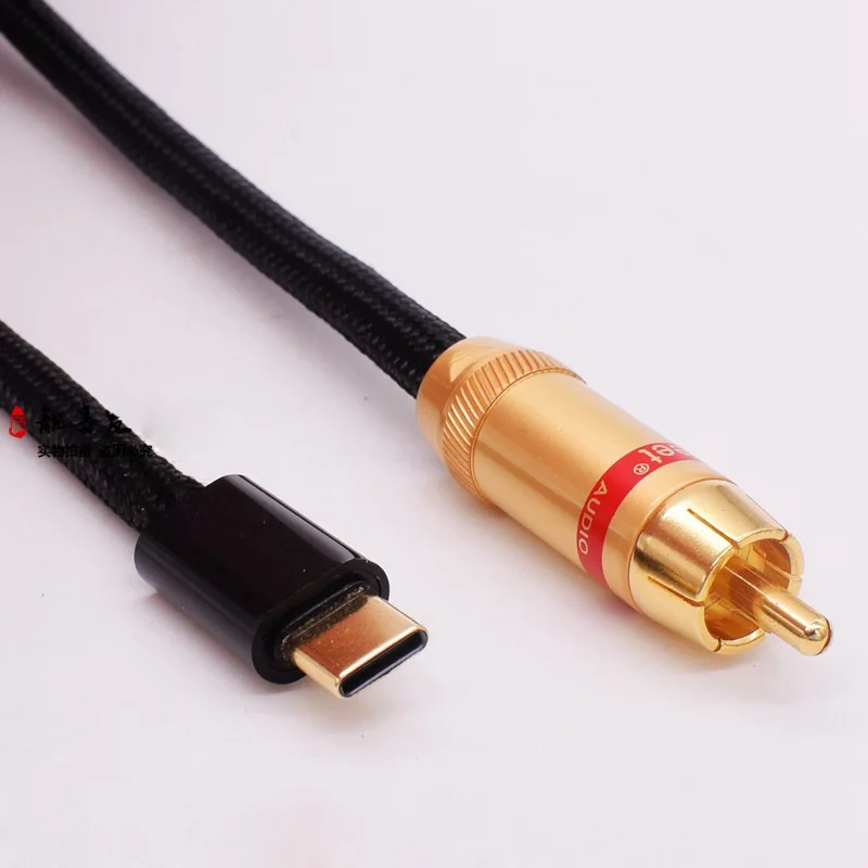 Pure Silver Type-C to RCA Coaxial Audio Cable for Cayin i5 N3 N5ii N52 N5IIS n6ii n8 n5mk2 N5 HiBy R2 R3 R5 R8 Portable Player