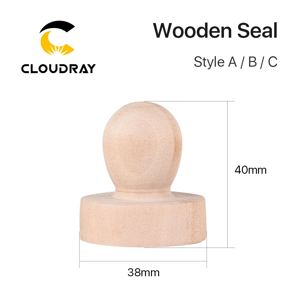 Timbre en bois Ultrarayc pour machine à graver au laser, sceau en bois, matériaux personnalisés, bricolage, CO2