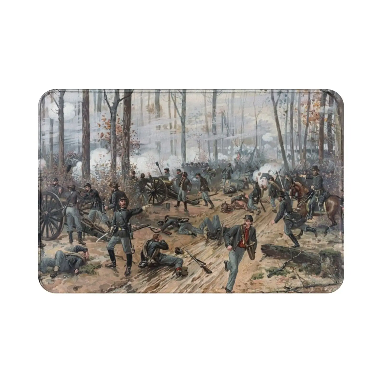 Battle Of Shiloh-Civil War Carpet Mat Rug Cushion Soft Non-Slip Civil War Union Shiloh Battle Battlefield Military American