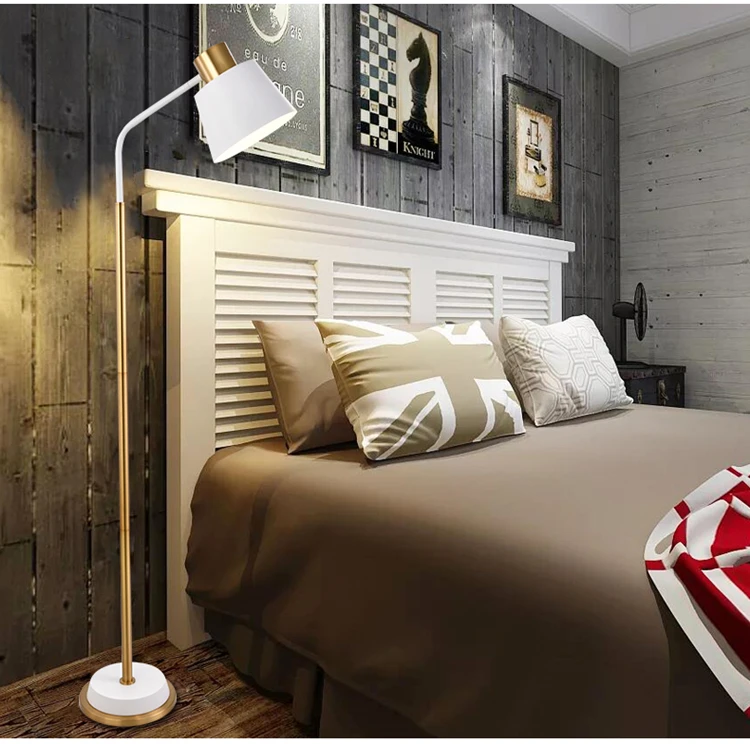シンプルな北欧デザインの金属製フロアランプ,デザイナーランプ,工業用ロフトライト,リビングルームとベッドルームの装飾,屋内照明