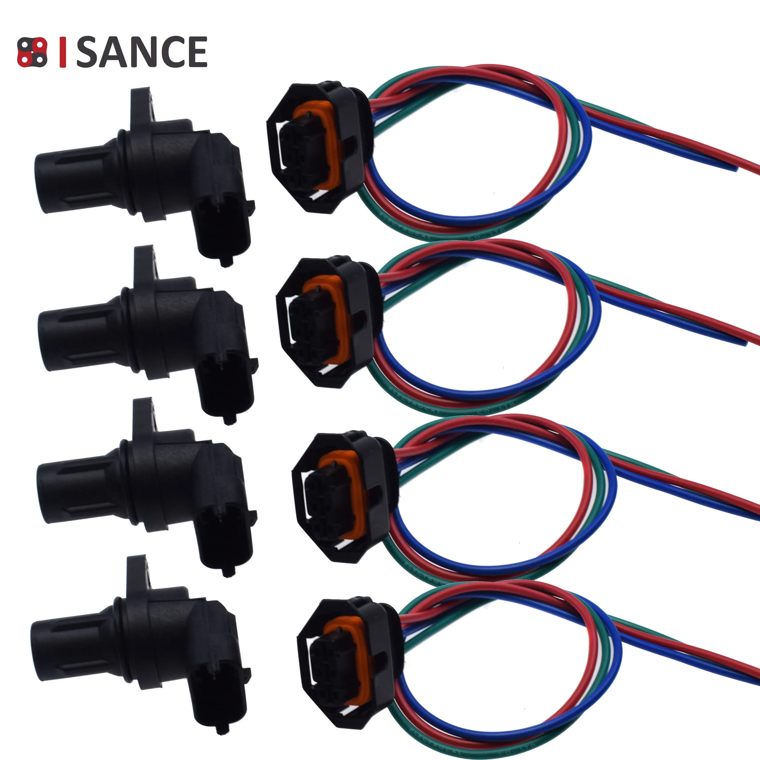 Camshaft Position Sensor & Connector Plug Harness For Mercedes-Benz C CL CLK CLS E G GL GLK ML R S SLK 0041539628 2729050043