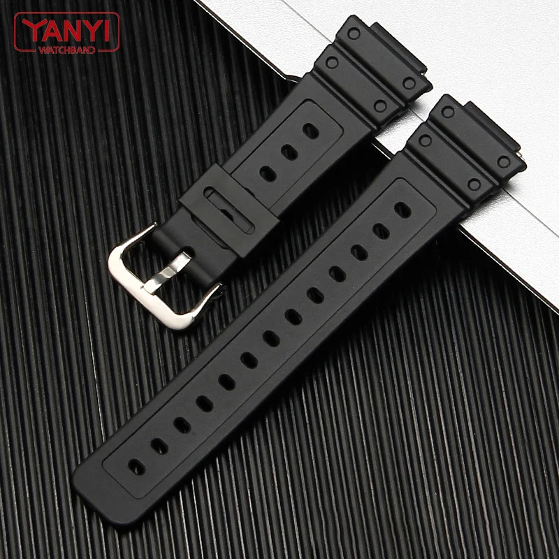 Plastic watch band for casio G-Shock DW-6900/DW9600/DW5600/GW-M5610 GA-2100/2110 DW-5000 GW-B5600 DW5025 5035 watch strap 16mm