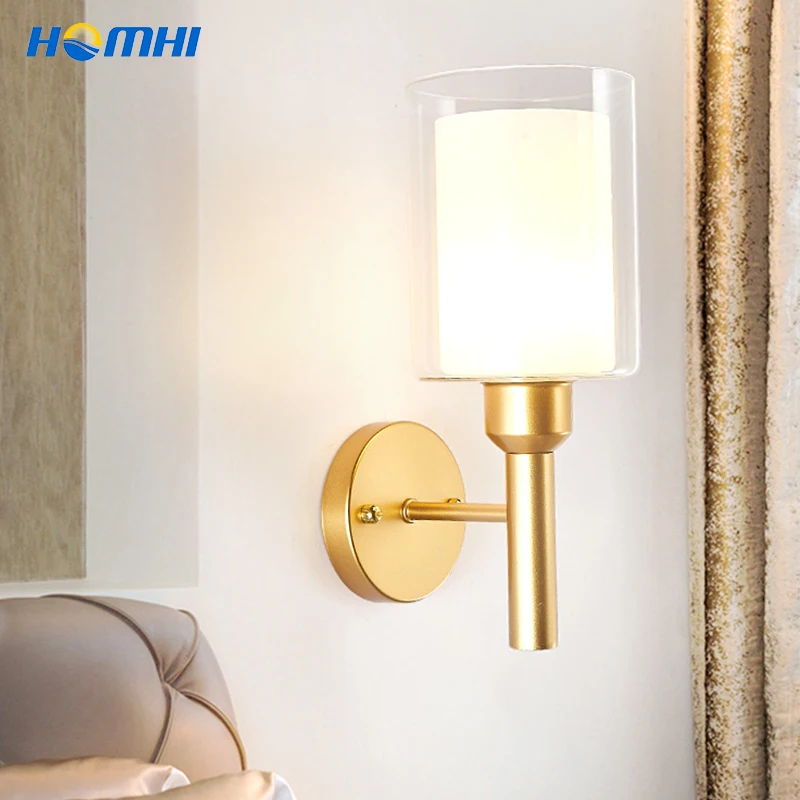 Gold Modern For Home Nordic Wall Lamp Bedding Room Corridor Decor Corner Lamp Aplique Pared Murale Luminaire Moderne Homhi