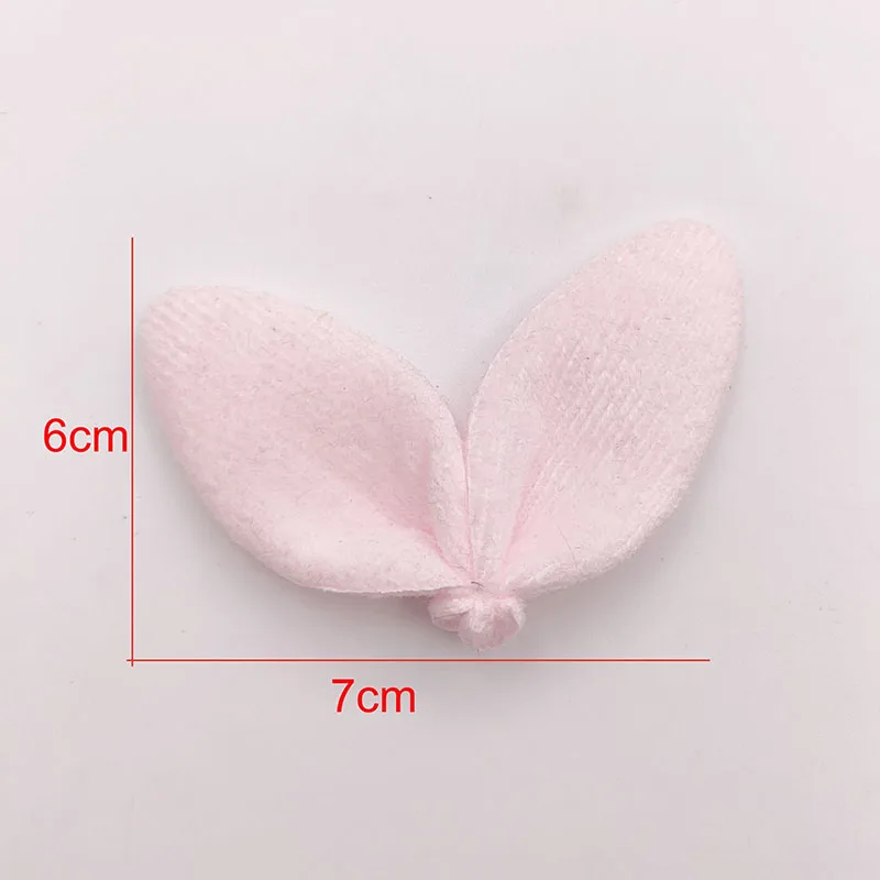 50Pcs 7*6CM Felt Rabbit Ear Applique For DIY Clothes Shoes Hat Headwear Clips Crafts Decor Patches